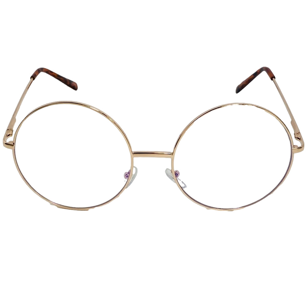 6089 | Gold Round Clear Lens Blue Light Blocking Glasses